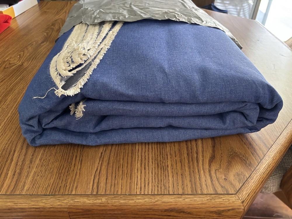 Denim Queen Size Bed Spread Cover / Material