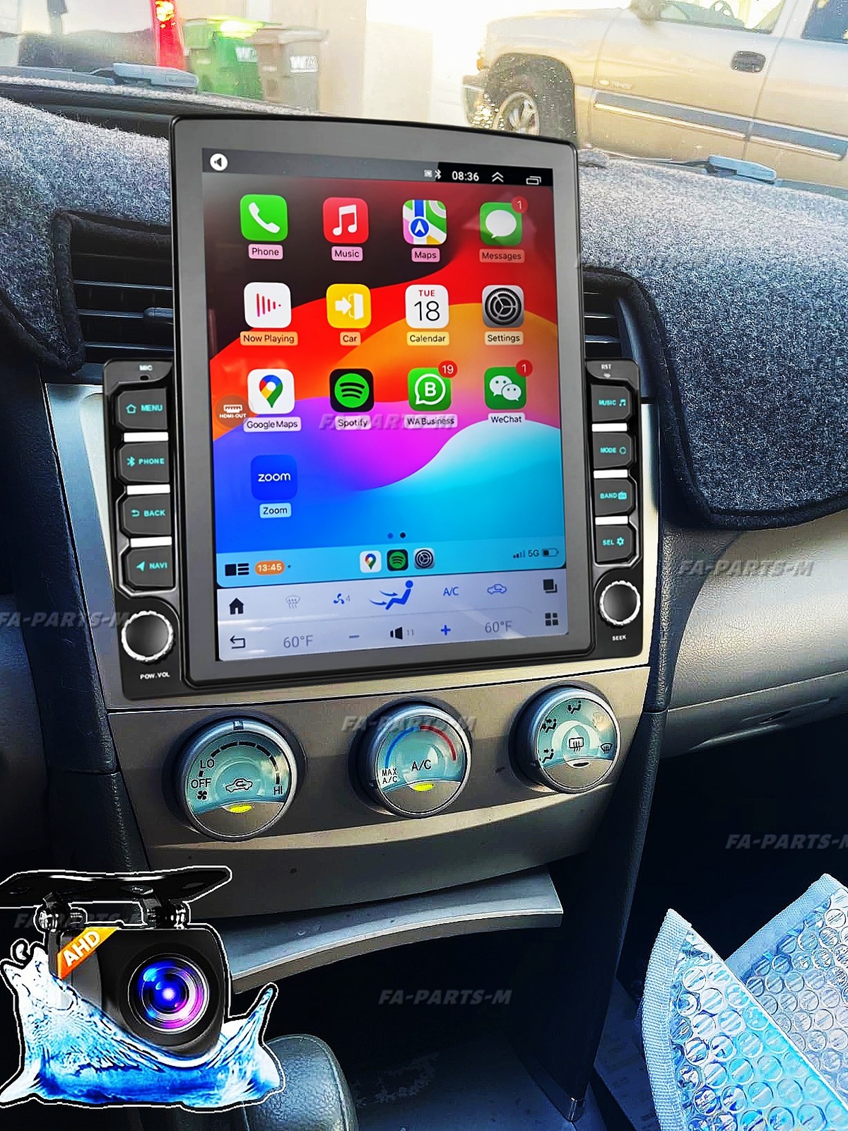 9.7" For Toyota Camry 2007-2011 Android CarPlay Car Stereo Radio GPS Navi