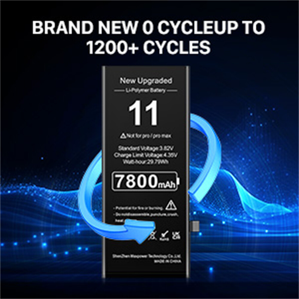 100% Battery Replacement For iPhone 11+ Adhesive Tools 7800mAh