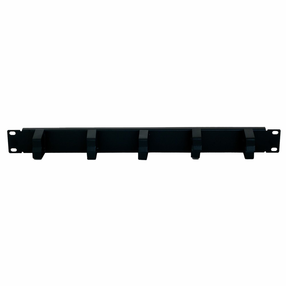 1U Rackmount Cable Management Panel with 5 Loops 1RU x 19" Fast Shipping