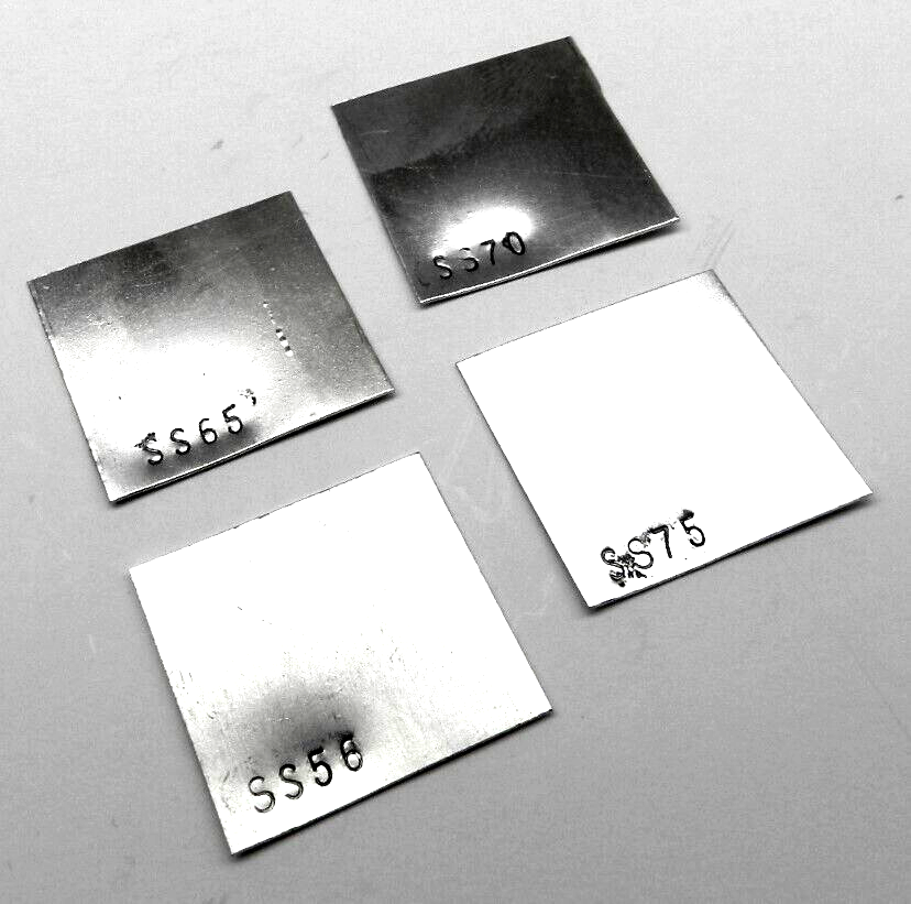 4 Pieces Silver Solder Sheet Assorted Pack 1Dwt @ X-Soft, Easy Soft, Medium Hard