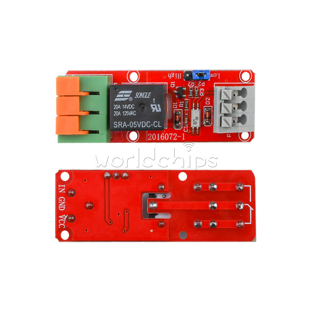 5V 20A Relay Control Module High and Low Voltage Triggering 1-2-4-8-16 Channel