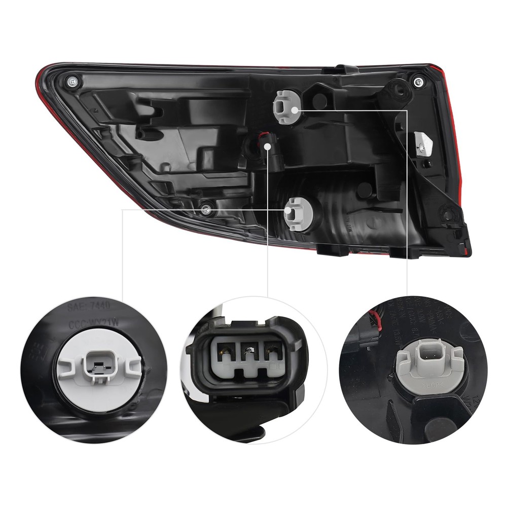 LED Outer Tail Light for MDX 2014-2020 33550TZ5A02 Left Right Side