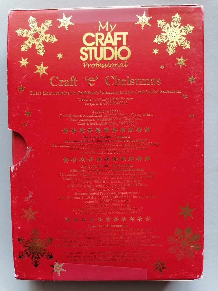 CRAFT 'e' CHRISTMAS, Craft CD, 4-disc set - My Craft Studio