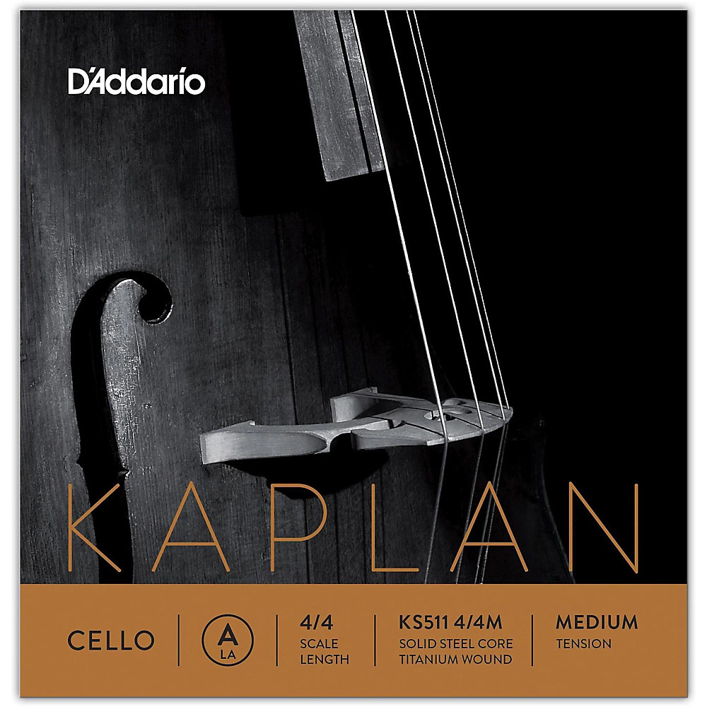 D'Addario KS511 Kaplan Solutions 4/4 Size Cello A String 4/4 Size Medium