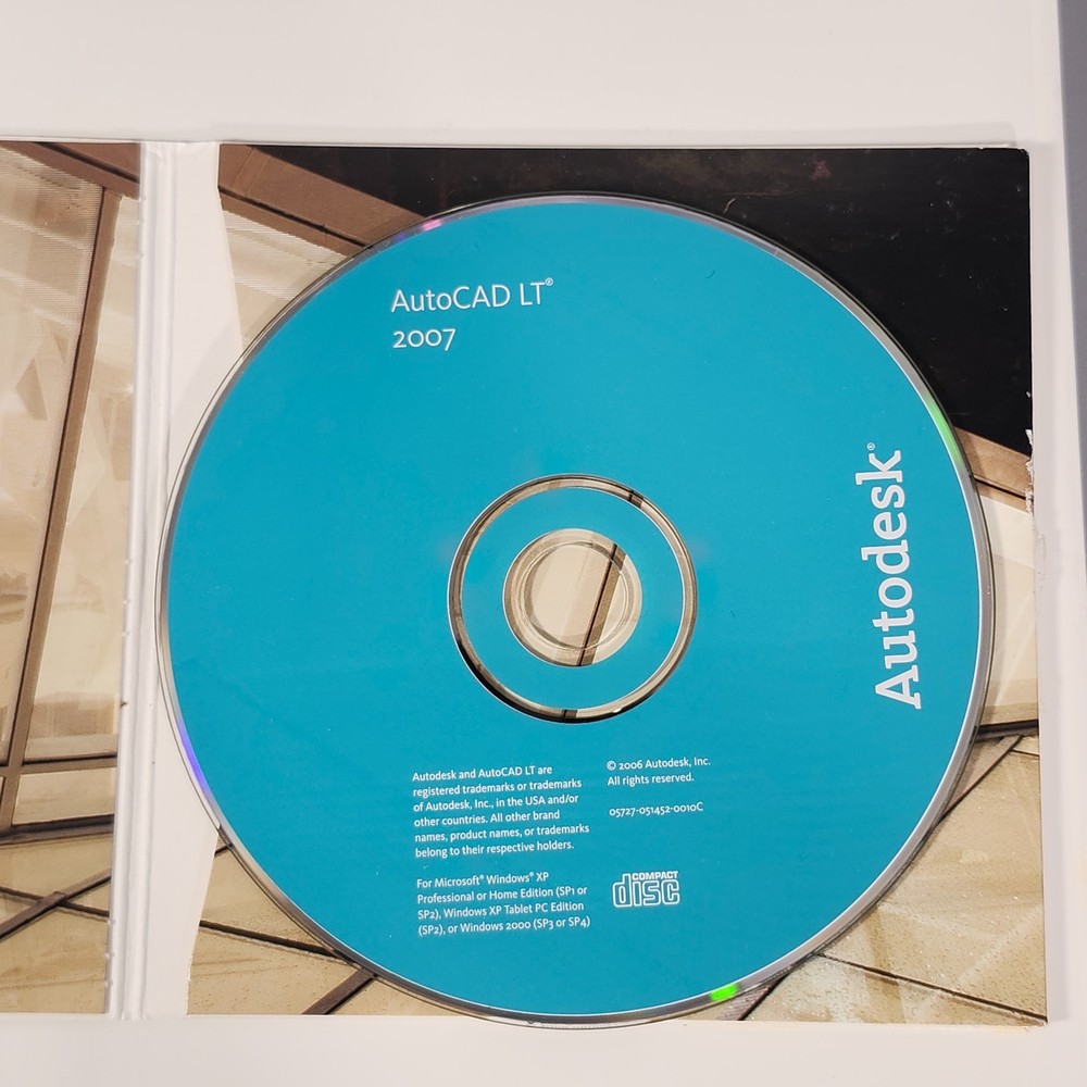 AutoCAD LT 2007 Autodesk Drafting Software in Box Serial Activation Key Untested
