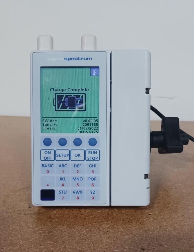 BAXTER SIGMA SPECTRUM PUMP SOFTWARE VERSION 8 WITH A/B/G/N BATTERY