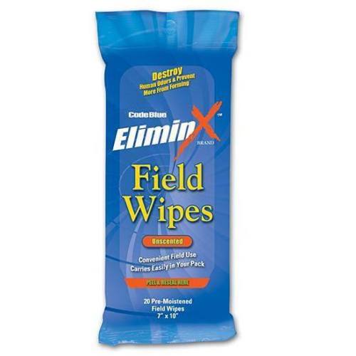 Code Blue EliminX Field Wipes, 20 Pack