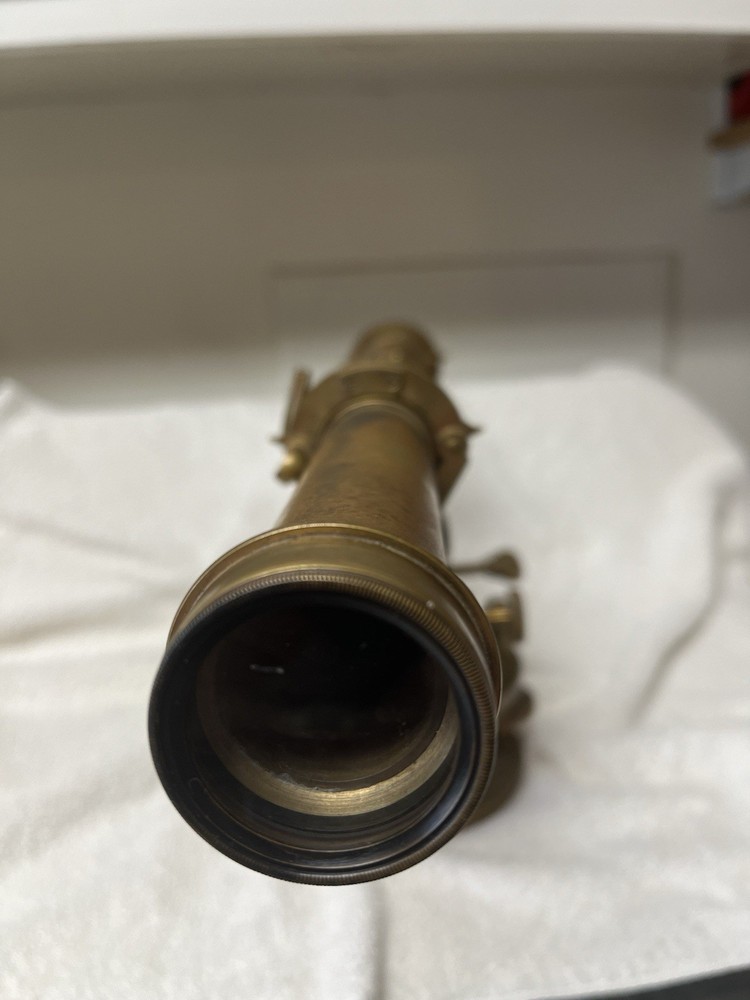 ANTIQUE DUMPY (WYE) TRANSIT /LEVEL SIGNED BY JAMES W. QUEEN