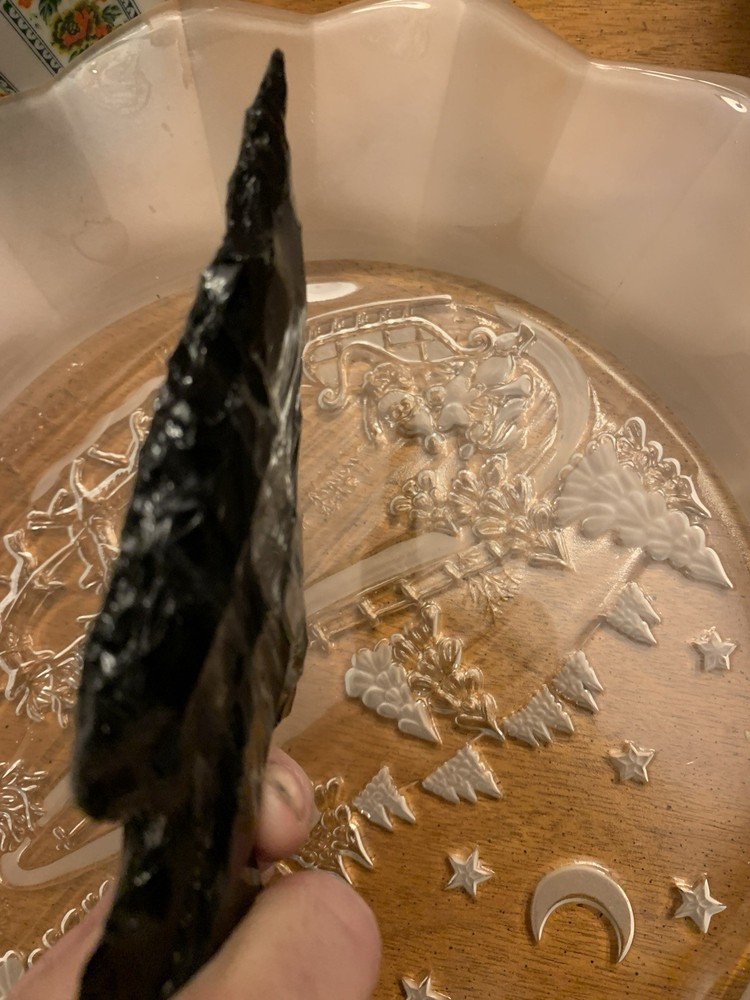 Black Obsidian 6 Inch Arrowhead