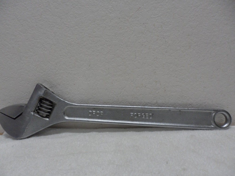 24” Adjustable Crescent Wrench: 2.5” Opening DROP FORGED