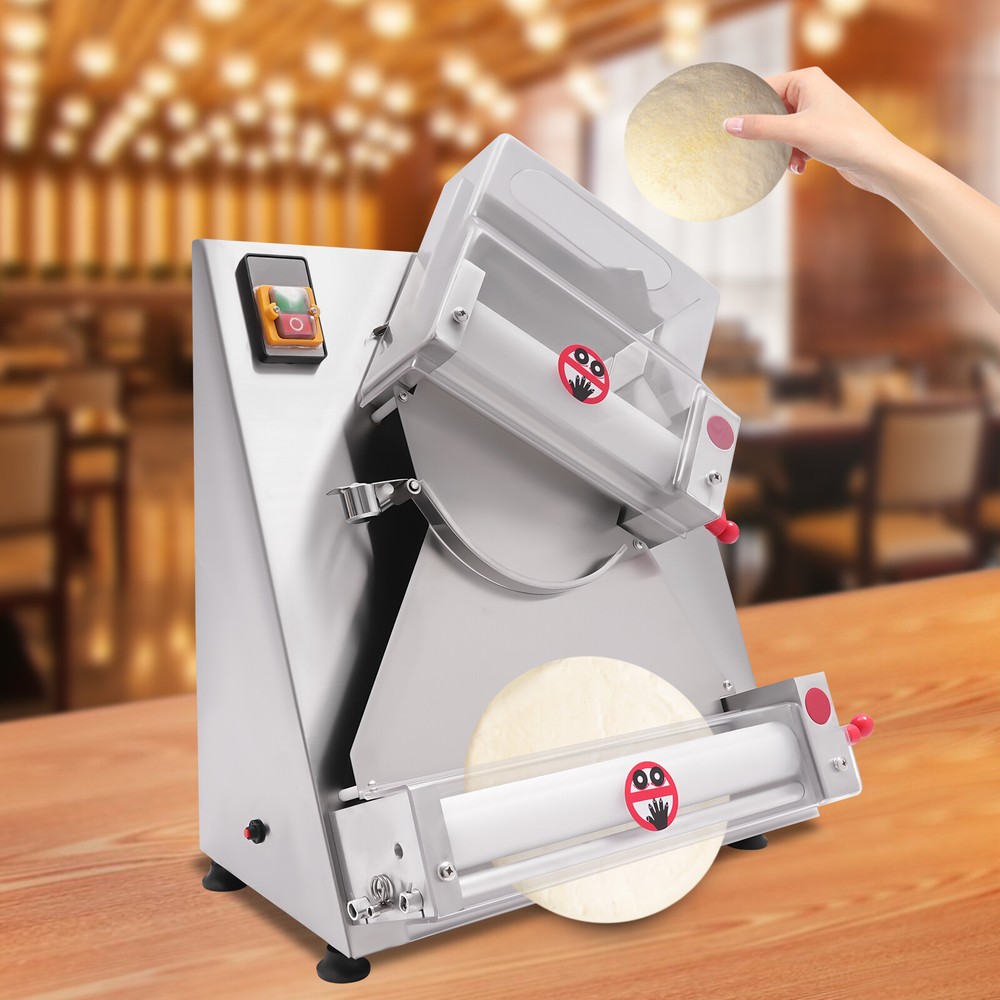 4"-16" Electric Dough Roller Sheeter Pastry Pizza Maker Press Making Machine