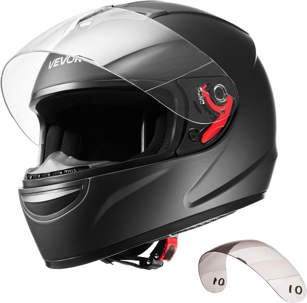 VEVOR Dual Visor Full Face Helmet DOT Street Riding 1 Pack