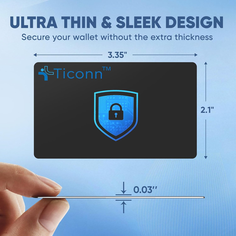 TICONN RFID Blocking Cards - 4 Pack