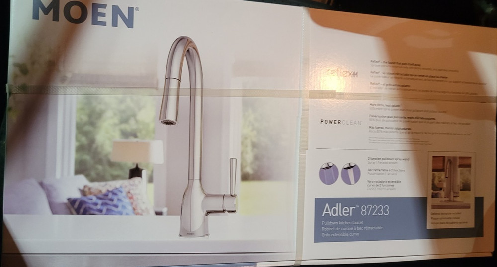 NEW! Moen Adler One Handle Pull-Down Faucet  Chrome 87233