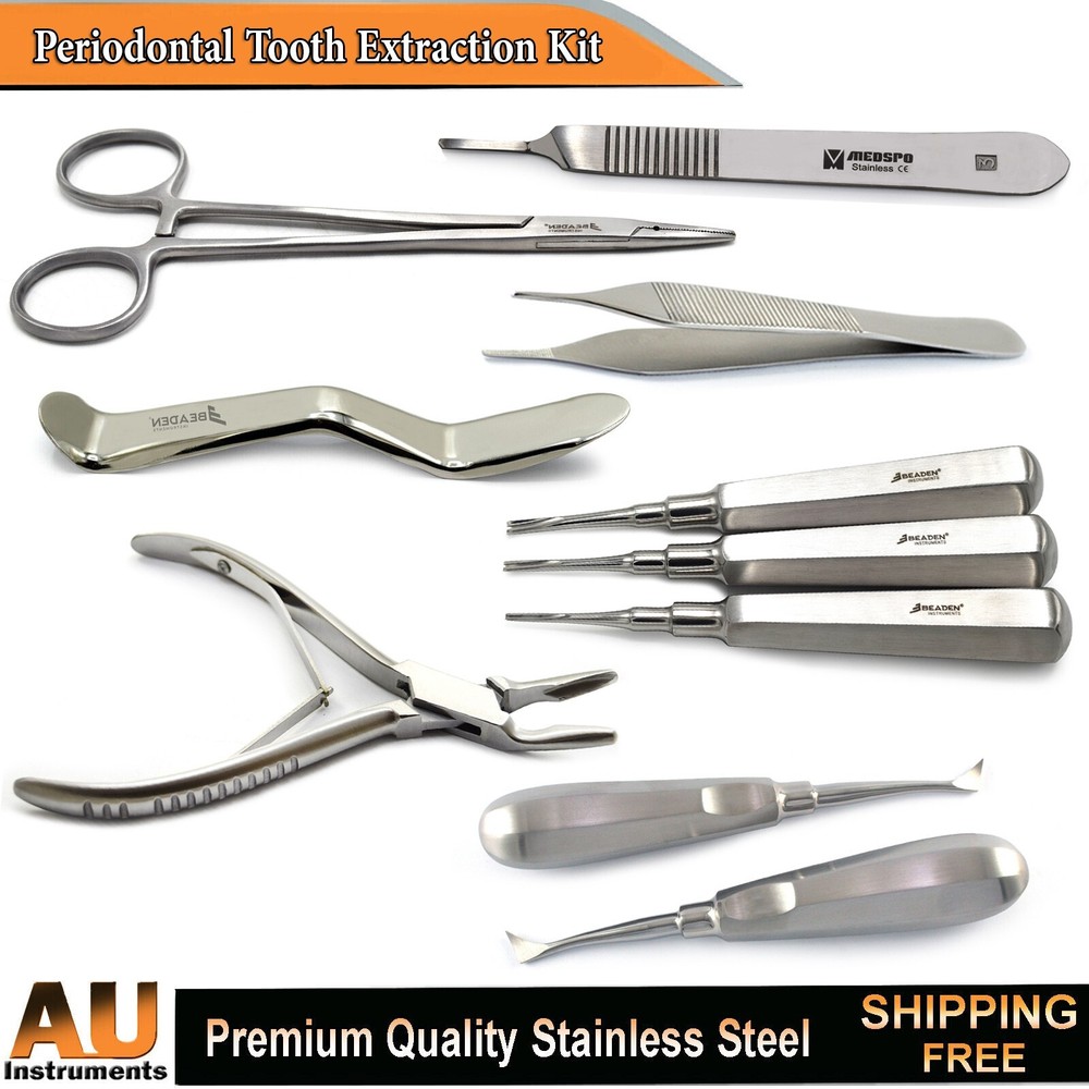 Dental Oral Surgery Instruments Root Elevators Cotton Forceps Bone Rounger Plier