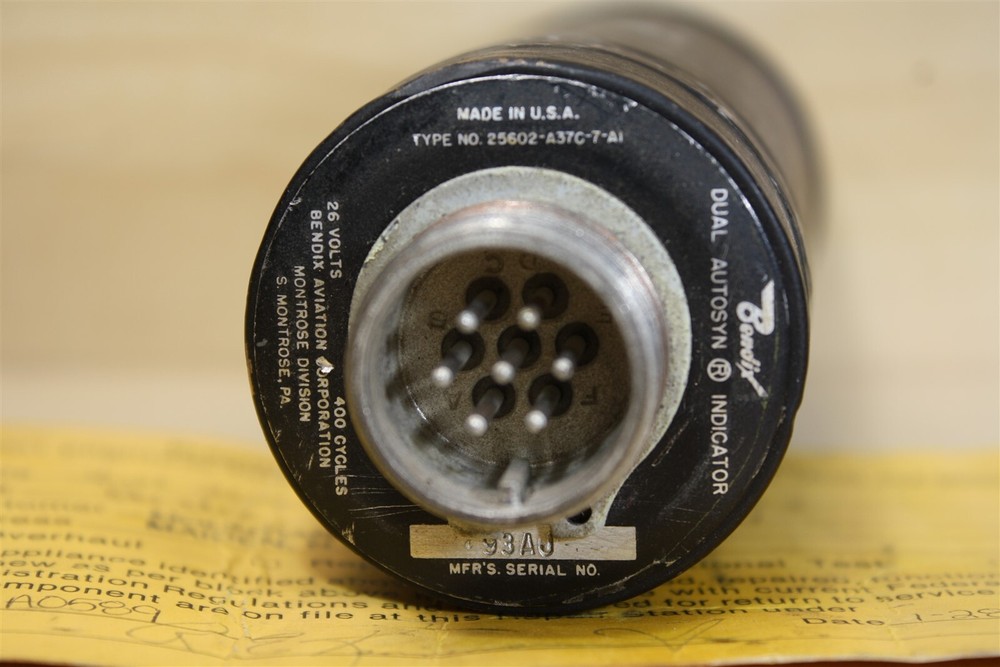 Bendix 25602-A370-7-A1 Autosyn Dual Fuel Flow Indicator