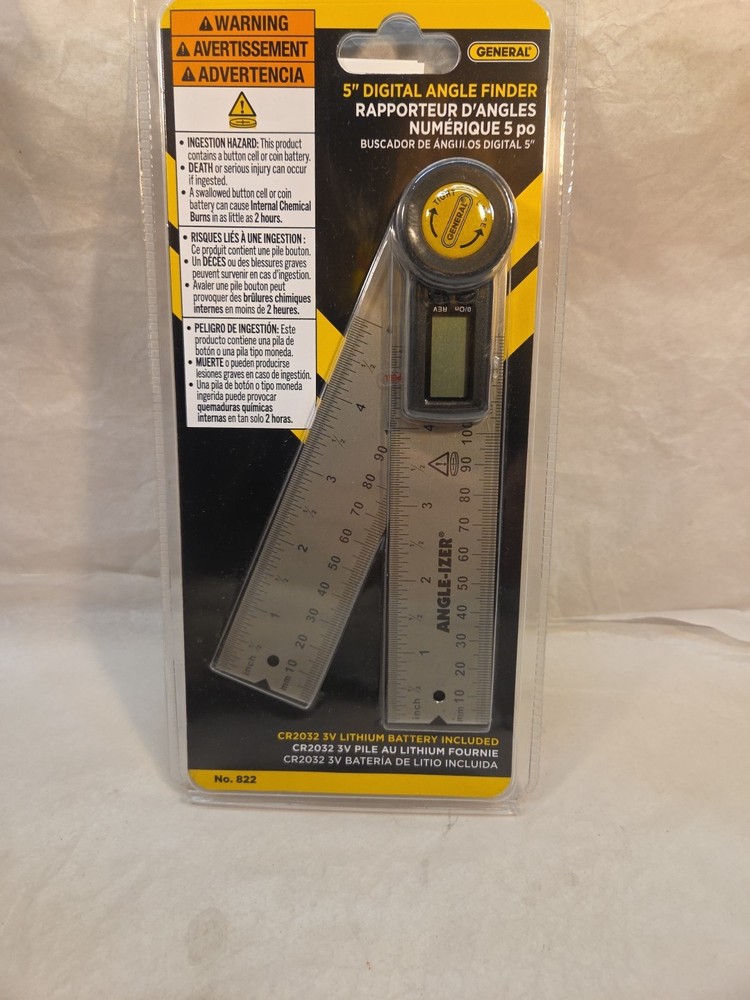 General Tools Pro Angle 2, Digital Angle Finder, 5" Size,