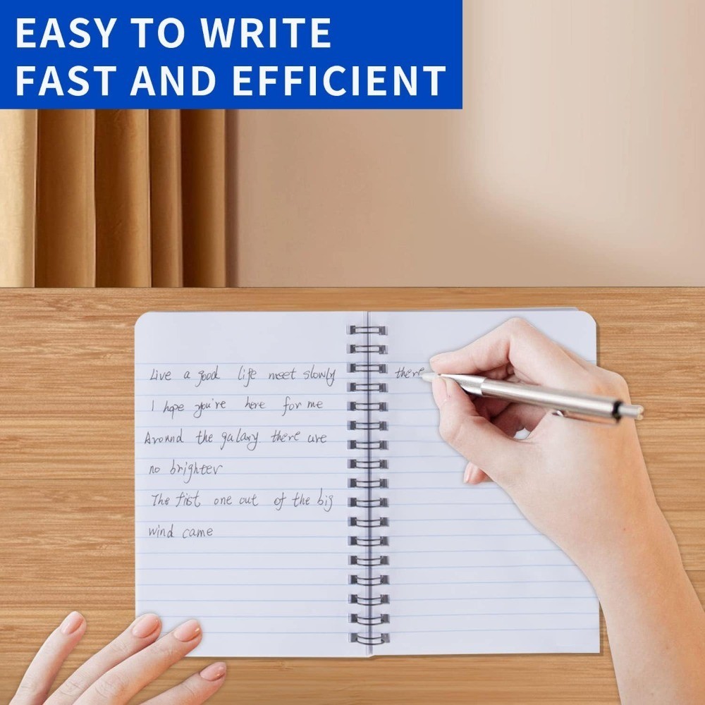 4-Pack Pocket Spiral Notebooks 4.2x6.1 inch Small Notepad Mini Journal for Notes