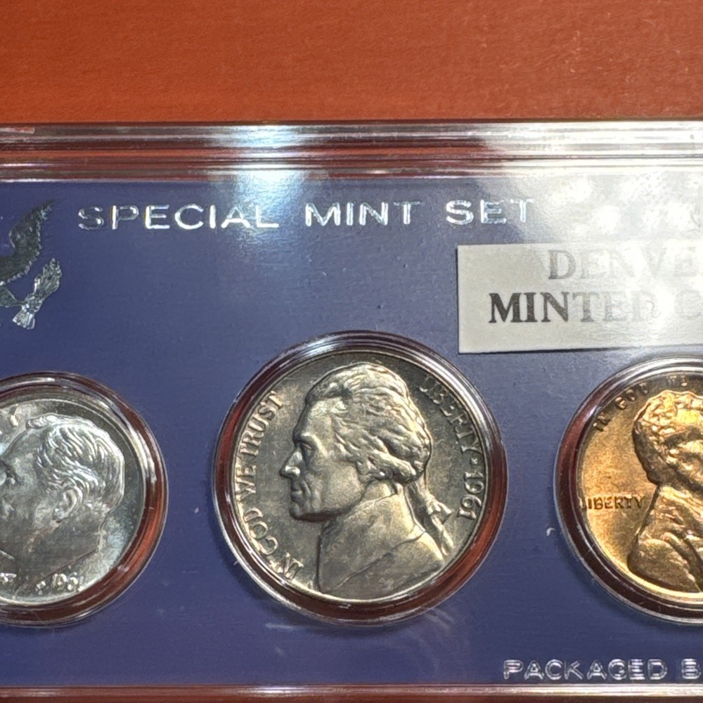 1961 D Denver Mint Coin Set 90% Silver