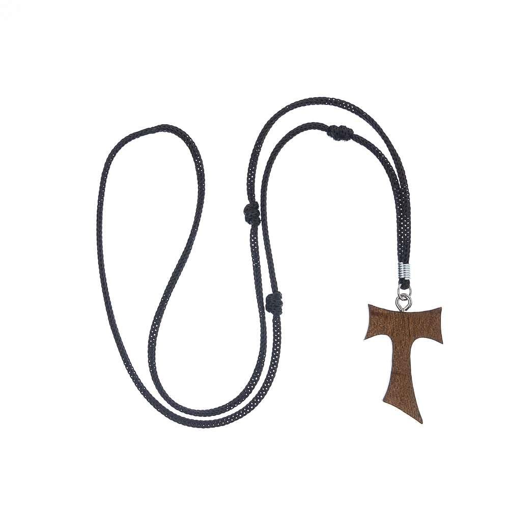 Intercession Wooden TAU Cross (Walnut)