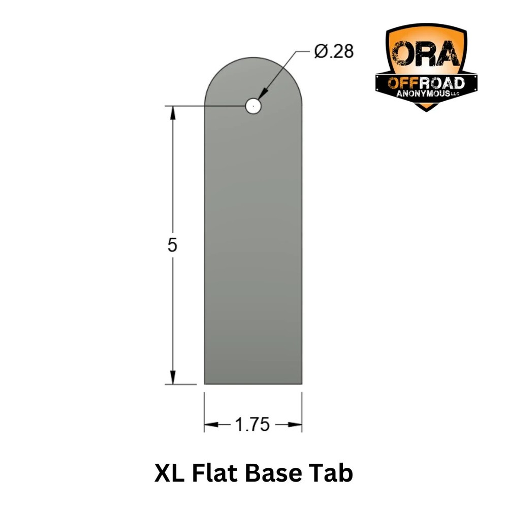 OFFROAD ANONYMOUS Flat Base Tab - Size: Small, QTY: Individual