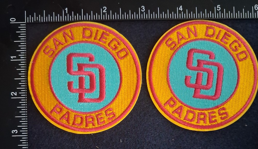 2 Qty SAN DIEGO PADRES IRON ON PATCH -