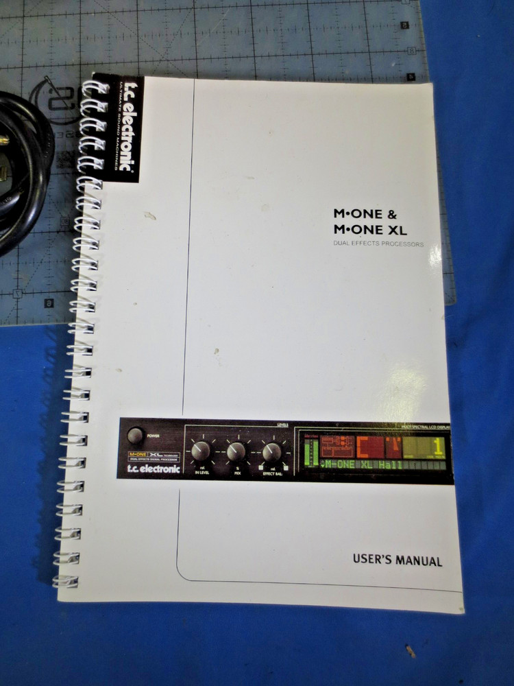 TC Electronic M-One XL Dual Engine Multi-Effects Processor W/ Manual & AC cord.