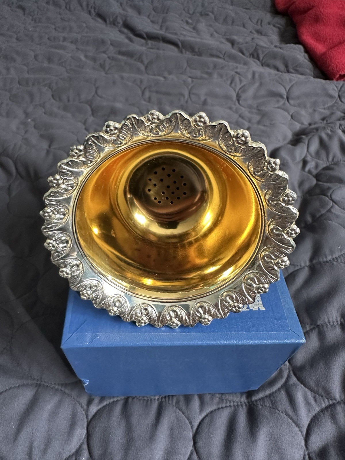 Vintage Silver Plated Wine Funnel Wine Funnel