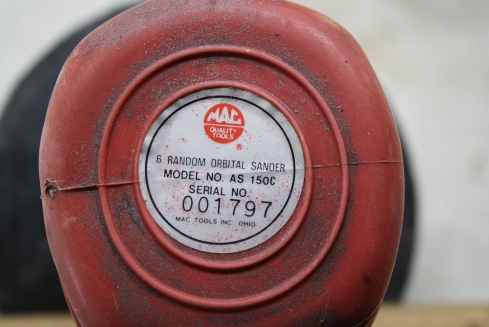 MAC Tools 6" Dual Action Pneumatic Sander Model AS150c – Tested Working