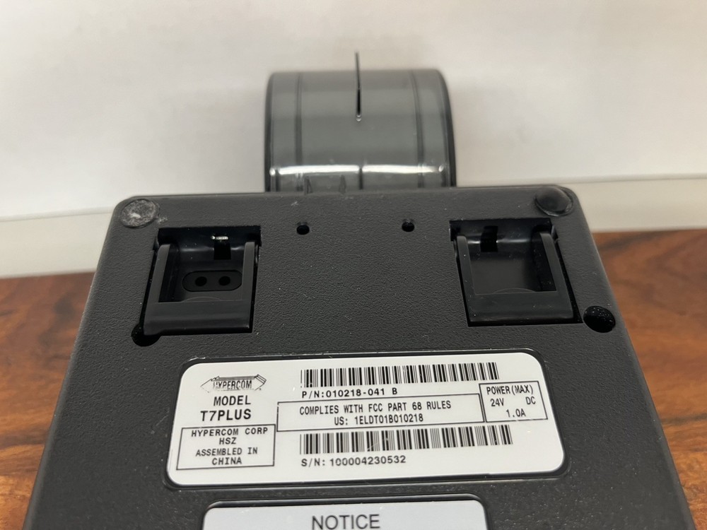 Hypercom T7Plus POS PIN Credit Card Terminal Reader Machine ***FOR PARTS ONLY***