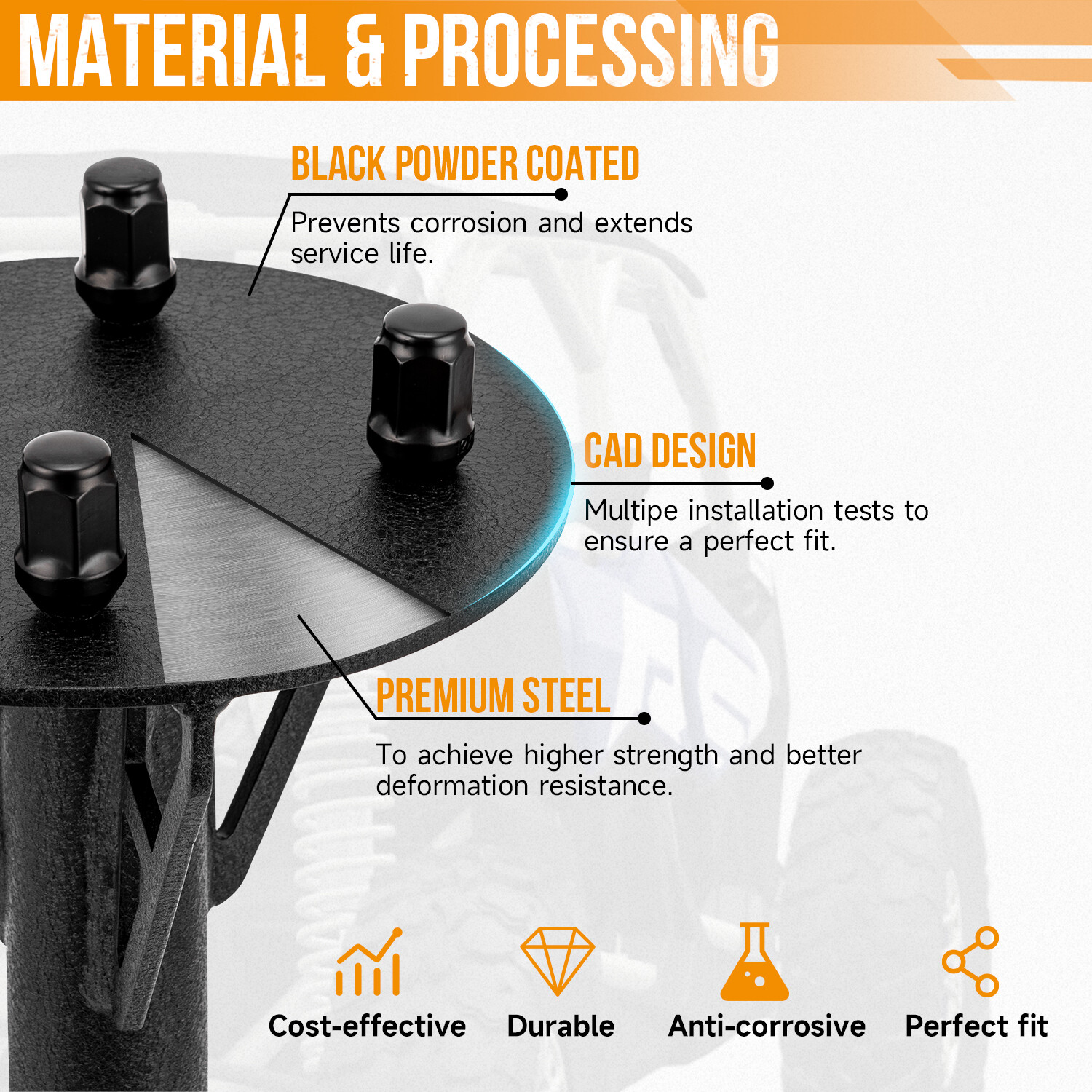 For Can-Am Maverick X3 2017-2024 New Spare Tire Carrier Mount Rack Holder Turbo