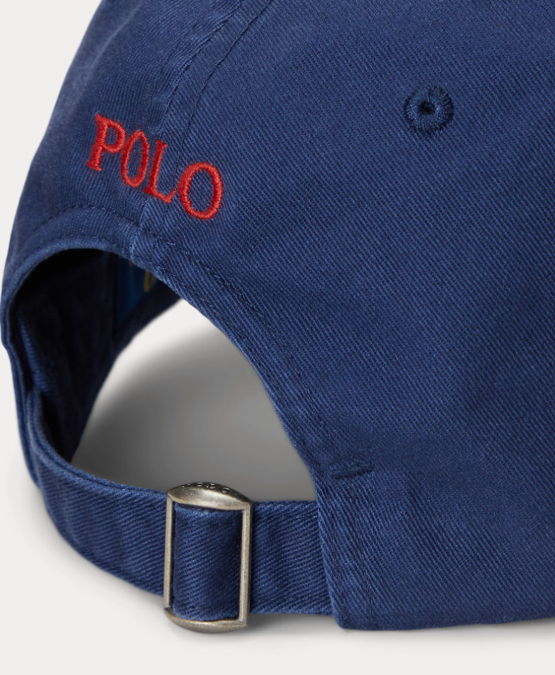 Polo Ralph Lauren Men's One Size Cotton Chino Adjustable Ball Cap Navy Blue
