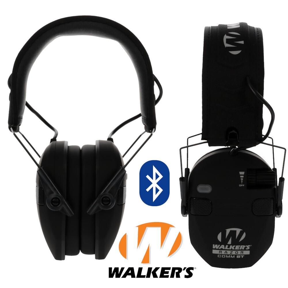 Walkers Razor Quad Electronic Comm Muff with Bluetooth GWP-RSEQM-BT