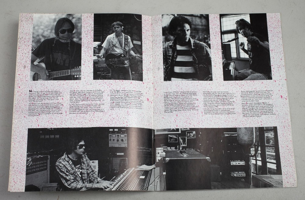 Vintage 1983 Neil Young Tour Program Trans & Everybody's Rockin'