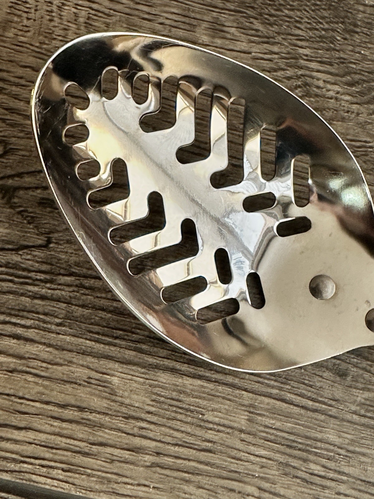 CUTCO Vintage Basting Serving & Slotted Spoon Pearl White Handle 17 KJ