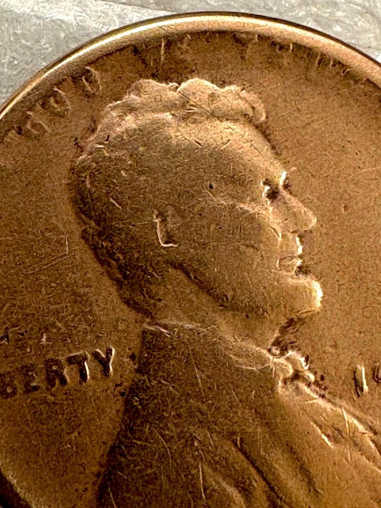 1920 D Lincoln Penny w/Errors Rim+Die Chips, Cracks, Clips & MISSING LETTERS