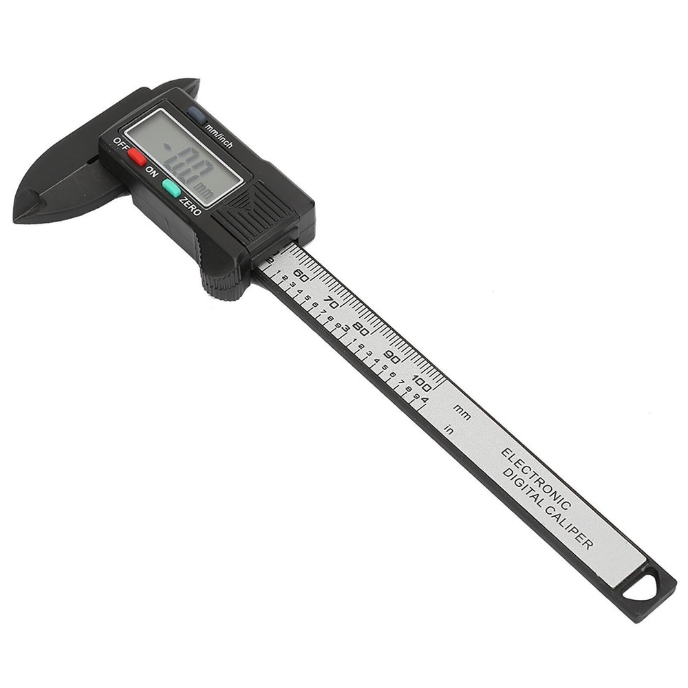 Practical 100 mm Plastic Electronic Digital Caliper with Large LCD Screen