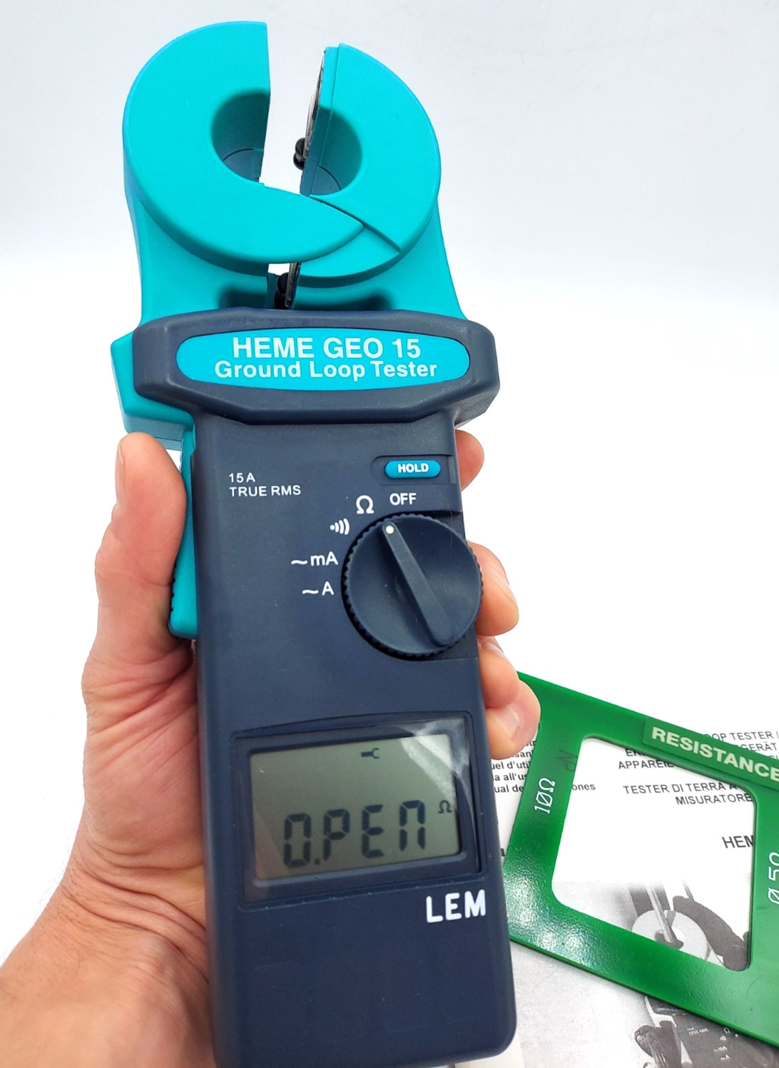 LEM GEO 15 Ground Loop Tester w/ Hard Case, Manual & Test Loop **Maybe New?**