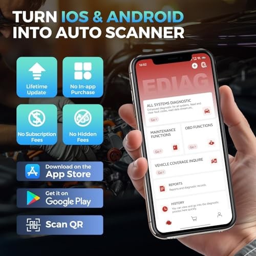 Ediag Elite OBD2 Scanner Bluetooth, Bidirectional Test Scanner All System