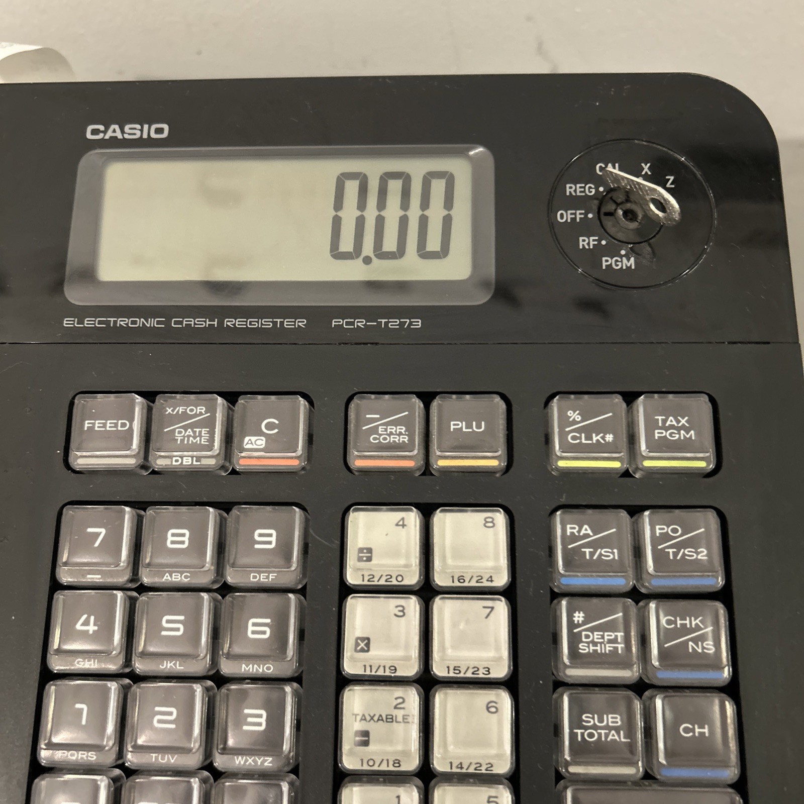 Casio PCR-T273 Electronic Cash Register Operator Key / No Drawer Key / Tested