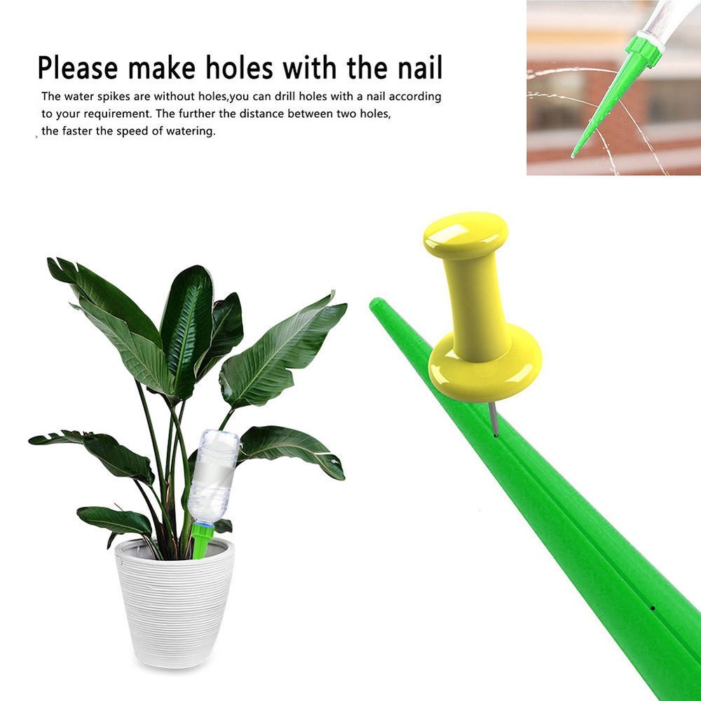 12Pcs Self Watering Spikes Automatic Irrigation Watering Drip System for Plants