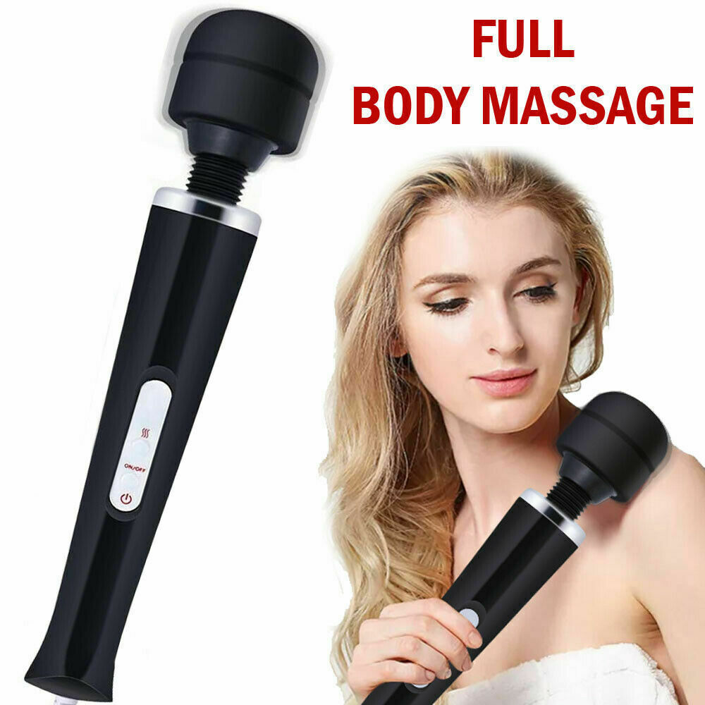 Multi-Speed Large Powerful Handheld Wired Massager Wand Full Body Magic Therapy