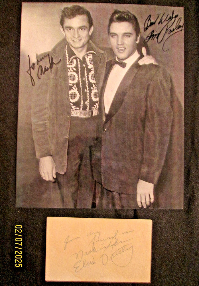 ELVIS PRESLEY : (ORIGINAL HAND SIGN AUTOGRAPH & PHOTO) CLASSIC