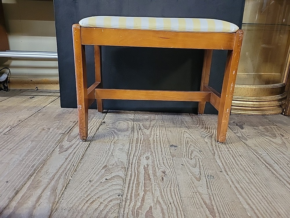 Vintage Vanity Bench Stool