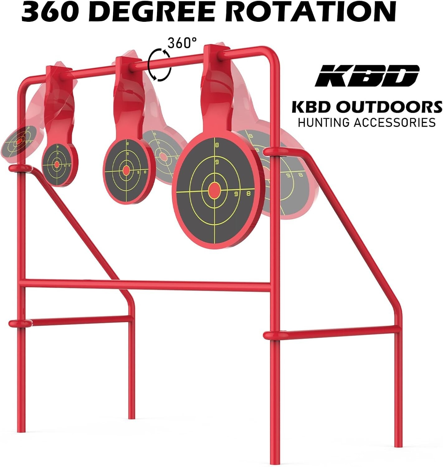 Durable Spinning Shooting Targets - Foldable Steel Design for .22 Rimfire