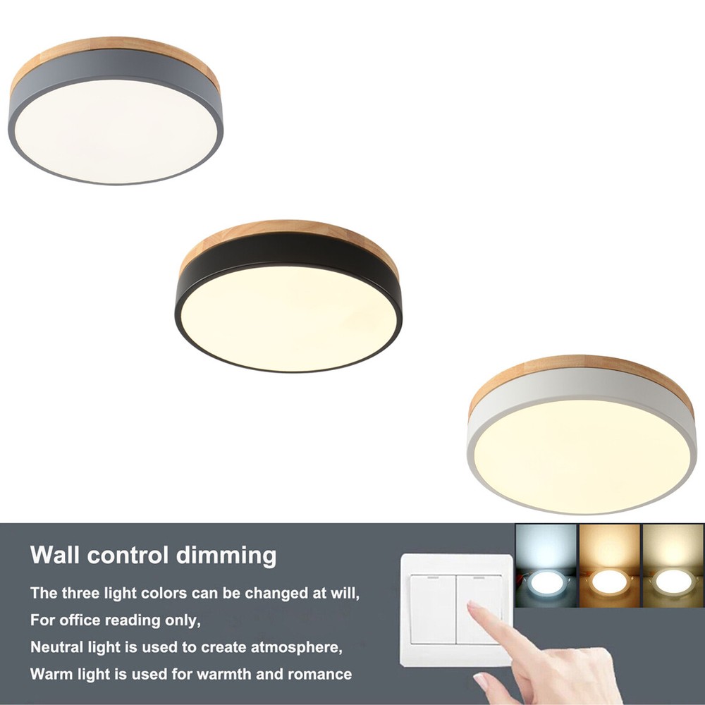 Dimmable LED Close to Ceiling Light Mount Ceiling Light Circle Lighting