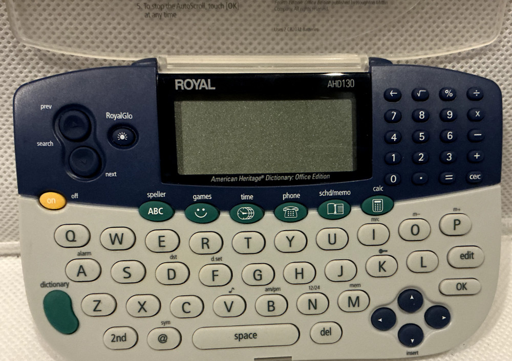 Royal AHD130, Dictionary Office Edition