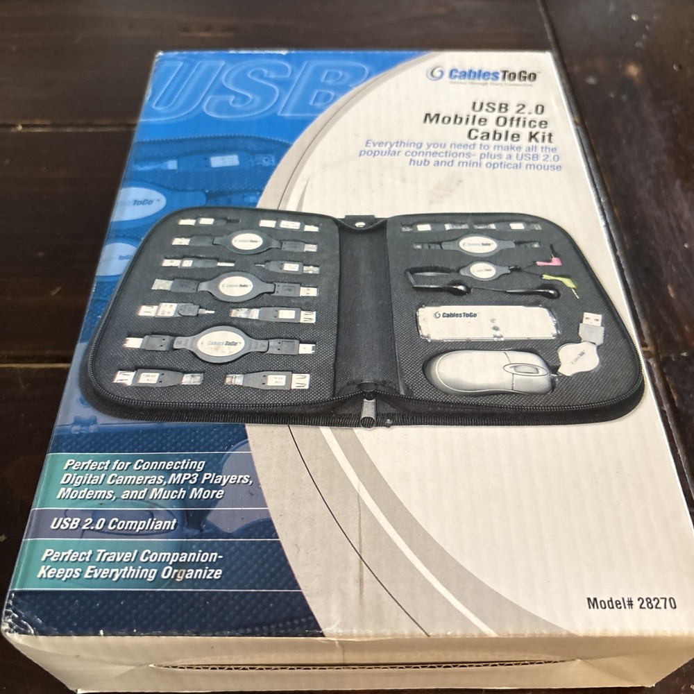 CablesToGo USB 2.0 Mobile Office Cable Kit Model 28270