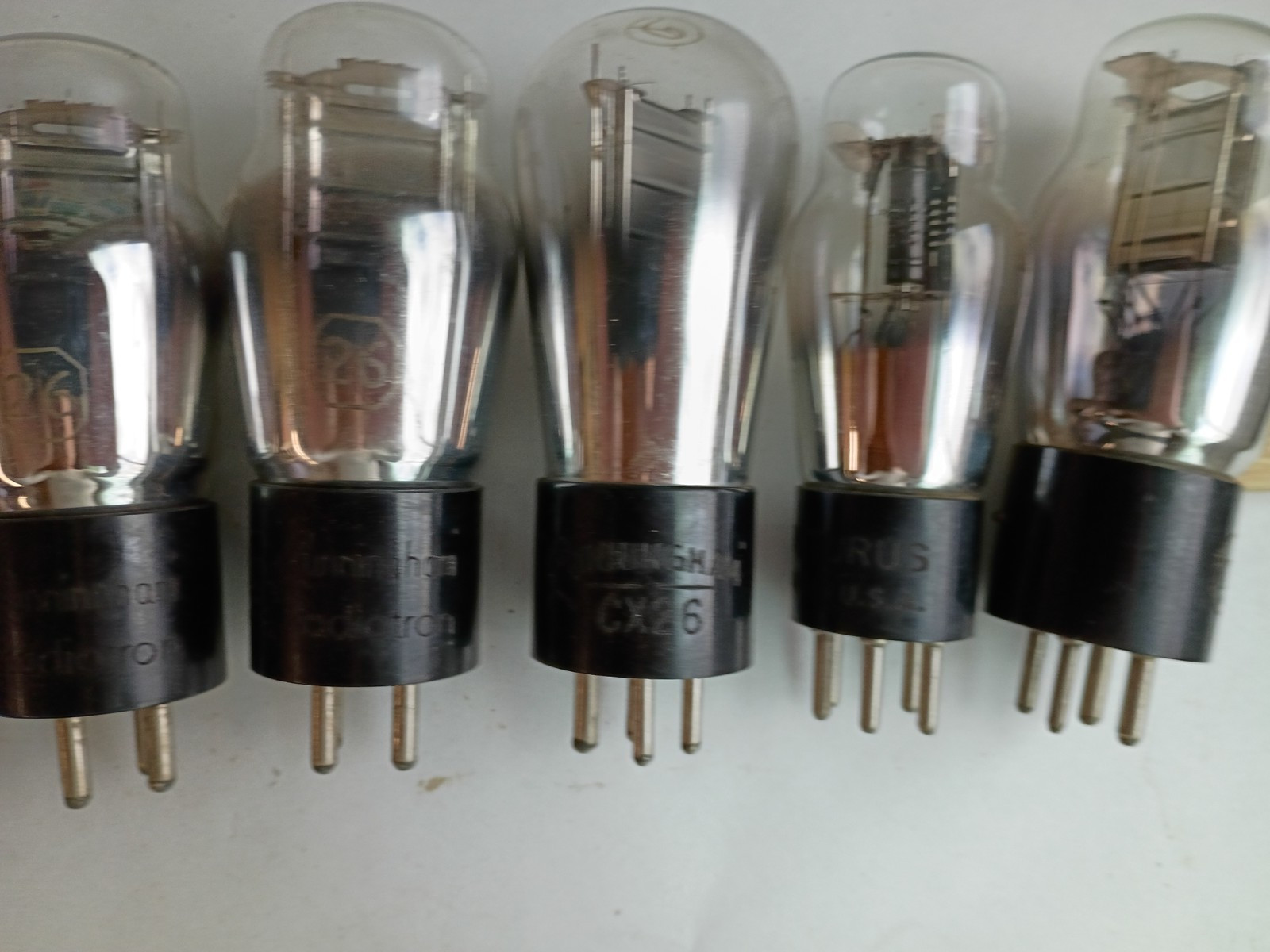 8 Tube Complement From A 1928 Atwater Kent Model 44 Radio - See Description